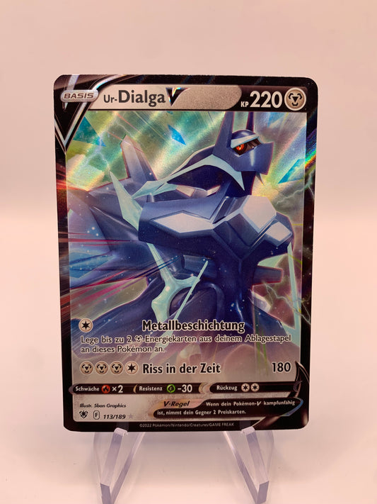 Pokemon Karte V Ur-Dialga 113/189 Deutsch