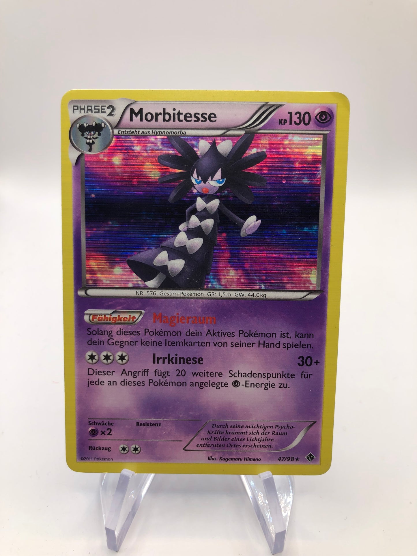 Pokemon Karte Holo Morbitesse 47/98  Deutsch