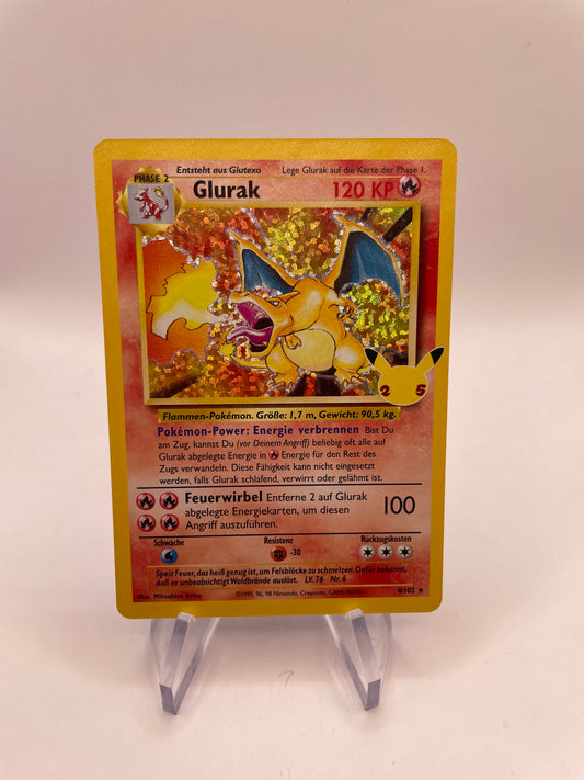 Pokemon Karte Celebration Glurak 4/102 Deutsch