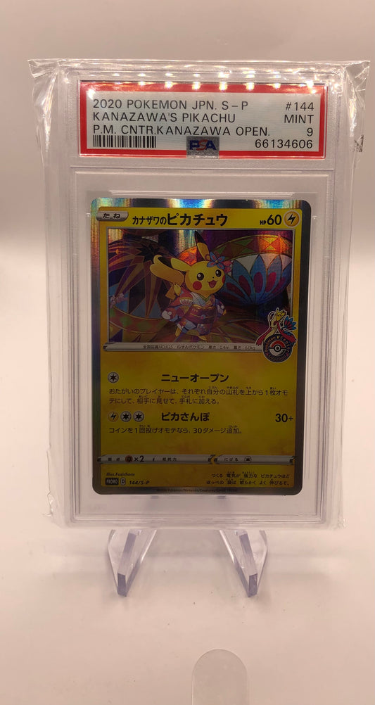 Pokemon Karte PSA 9 Pikachu Kanazawa 144/S-P Japanisc