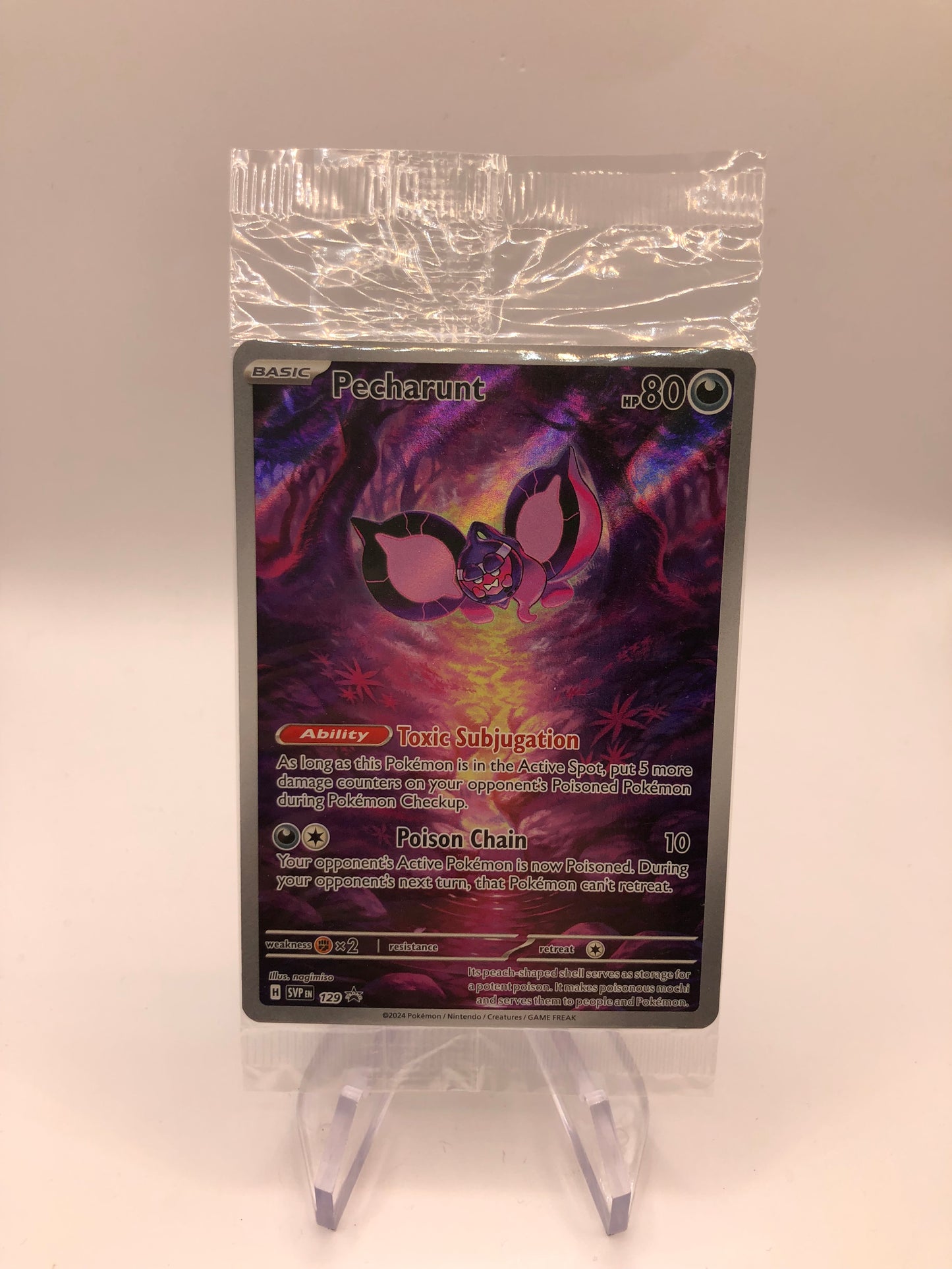 Pokemon Karte OVP Art Rare Promo Infamomo 129 Englisch