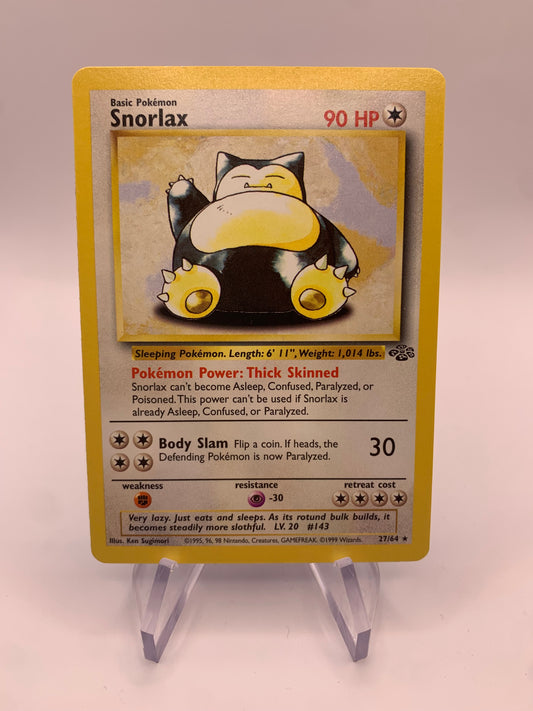 Pokemon card Snorlax 27/64 Jungle English