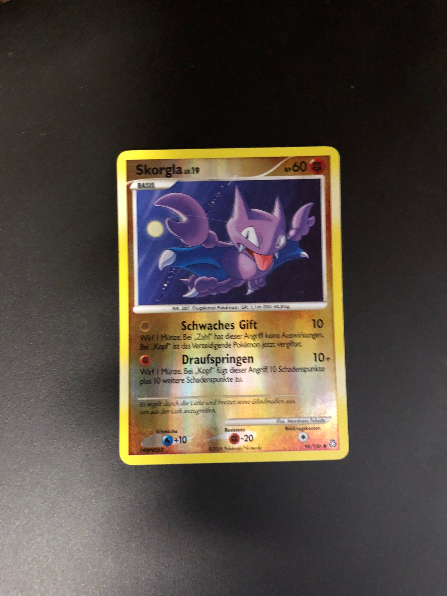 Pokemon Karte Revers Skorgla 94/146 Deutsch