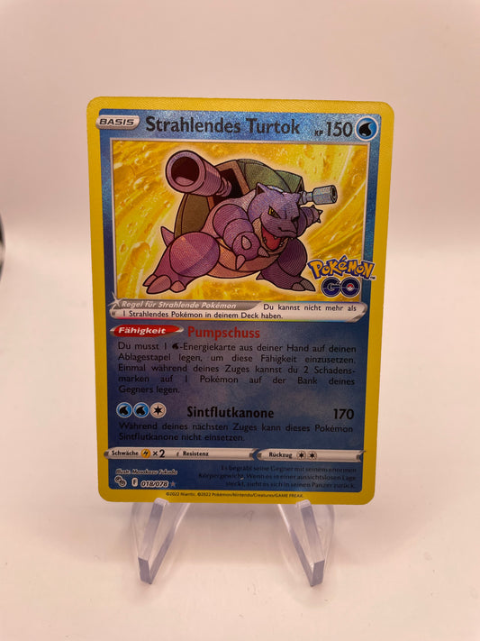 Pokemon Karte Strahlendes Turtok 18/78 Deutsch