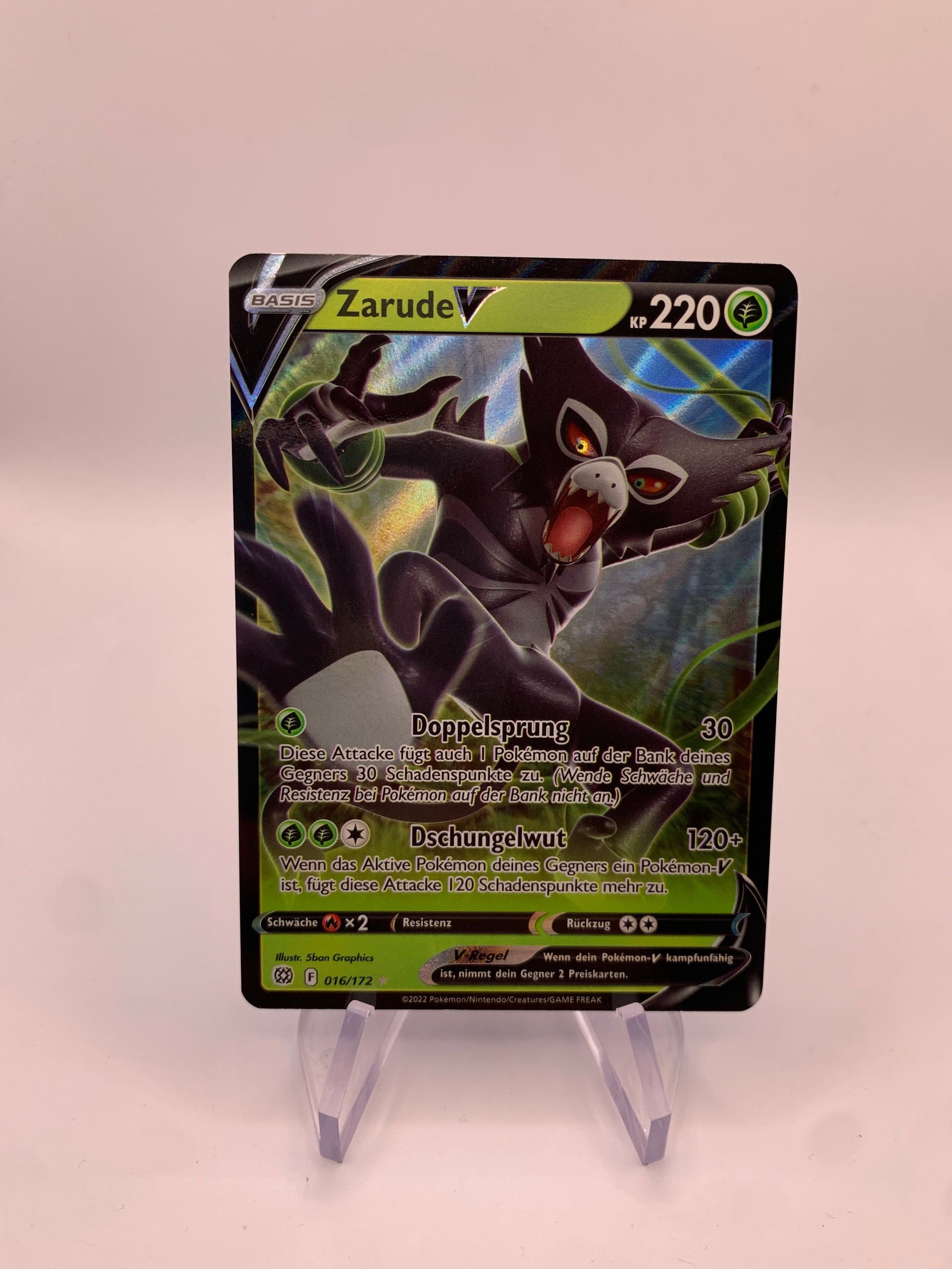 Pokemon Karte V Zarude 16/172 Deutsch  SHPNPokestore