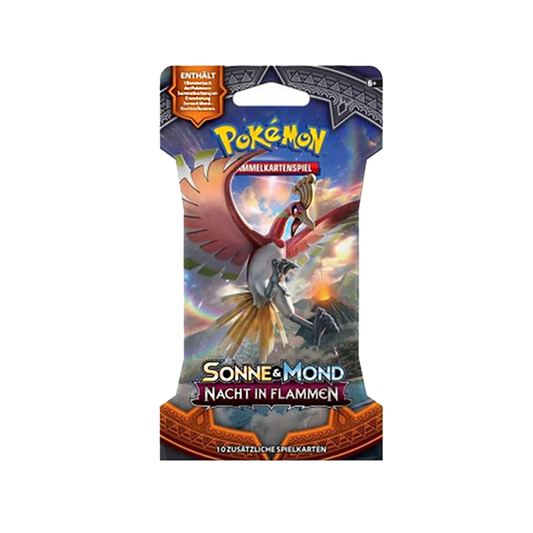 Pokemon Karten OVP Sleeved Booster Nacht im Flammen Deutsch