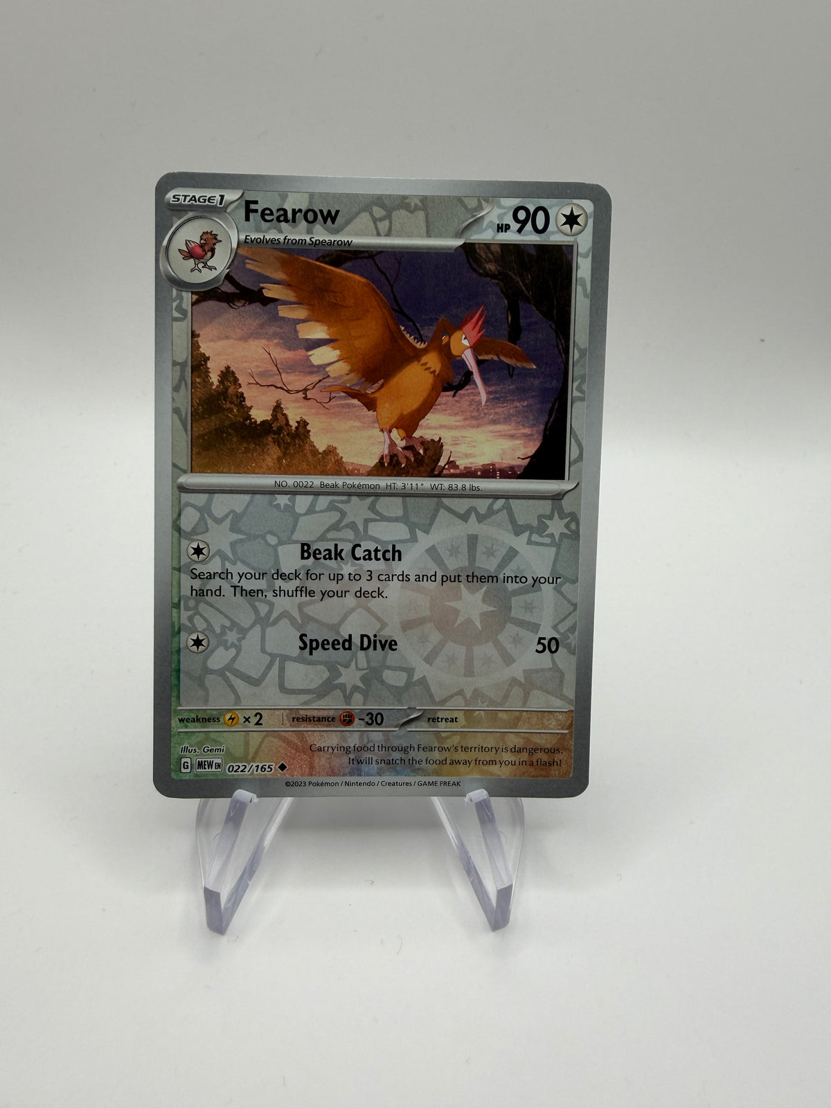 Pokemon Karte Reverse 151 Ibitak 22/165 Englisch