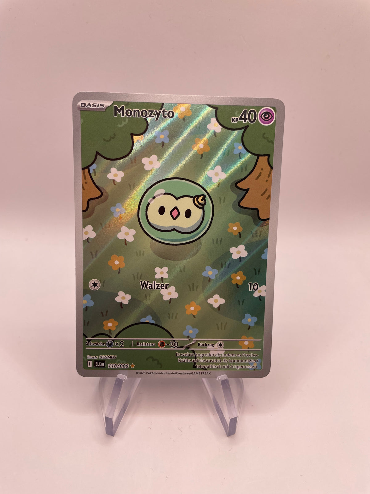 Pokemon Karte Art Rare Monozyto 118/86 Deutsch