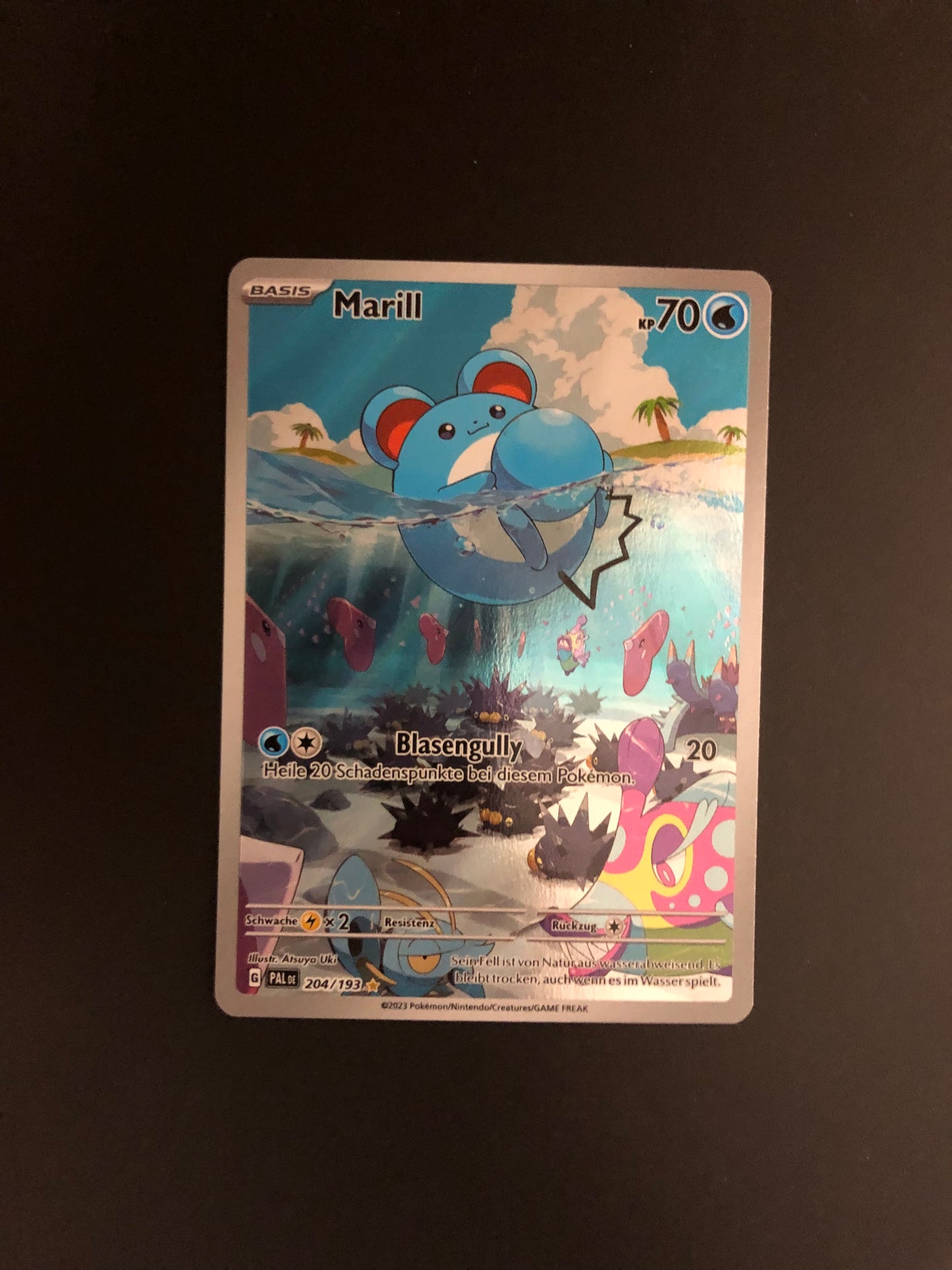 Pokemon Karte Art-Rare Marill 204/193 Deutsch