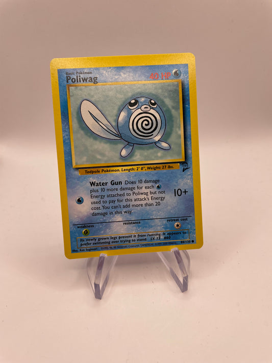 Pokemon Karte Base Set 2 Poliwag 88/130 Englisch