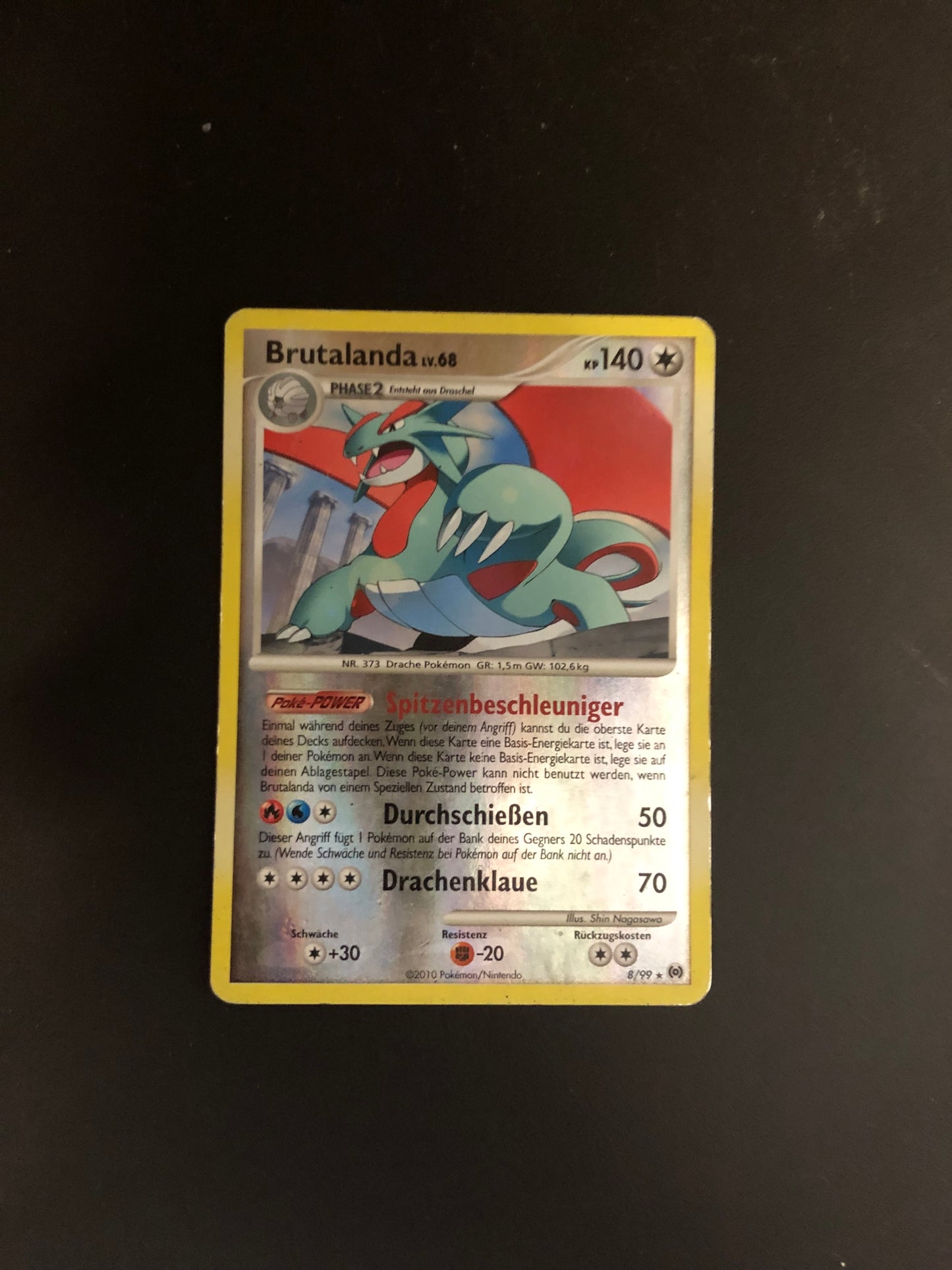 Pokemon Karte Revers Brutalanda 8/99  Deutsch