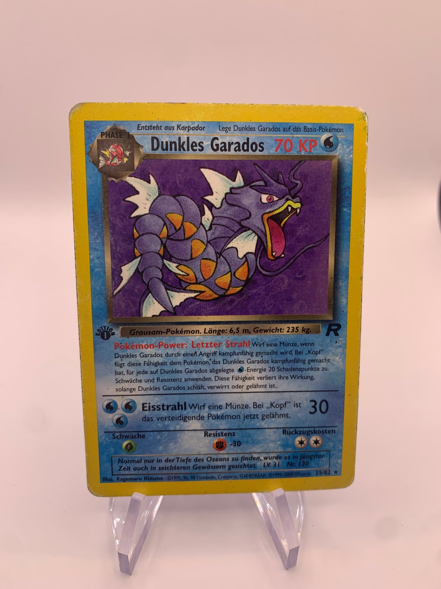 Pokemon Karte Rocket Dunkles Garados 25/82 Deutsch