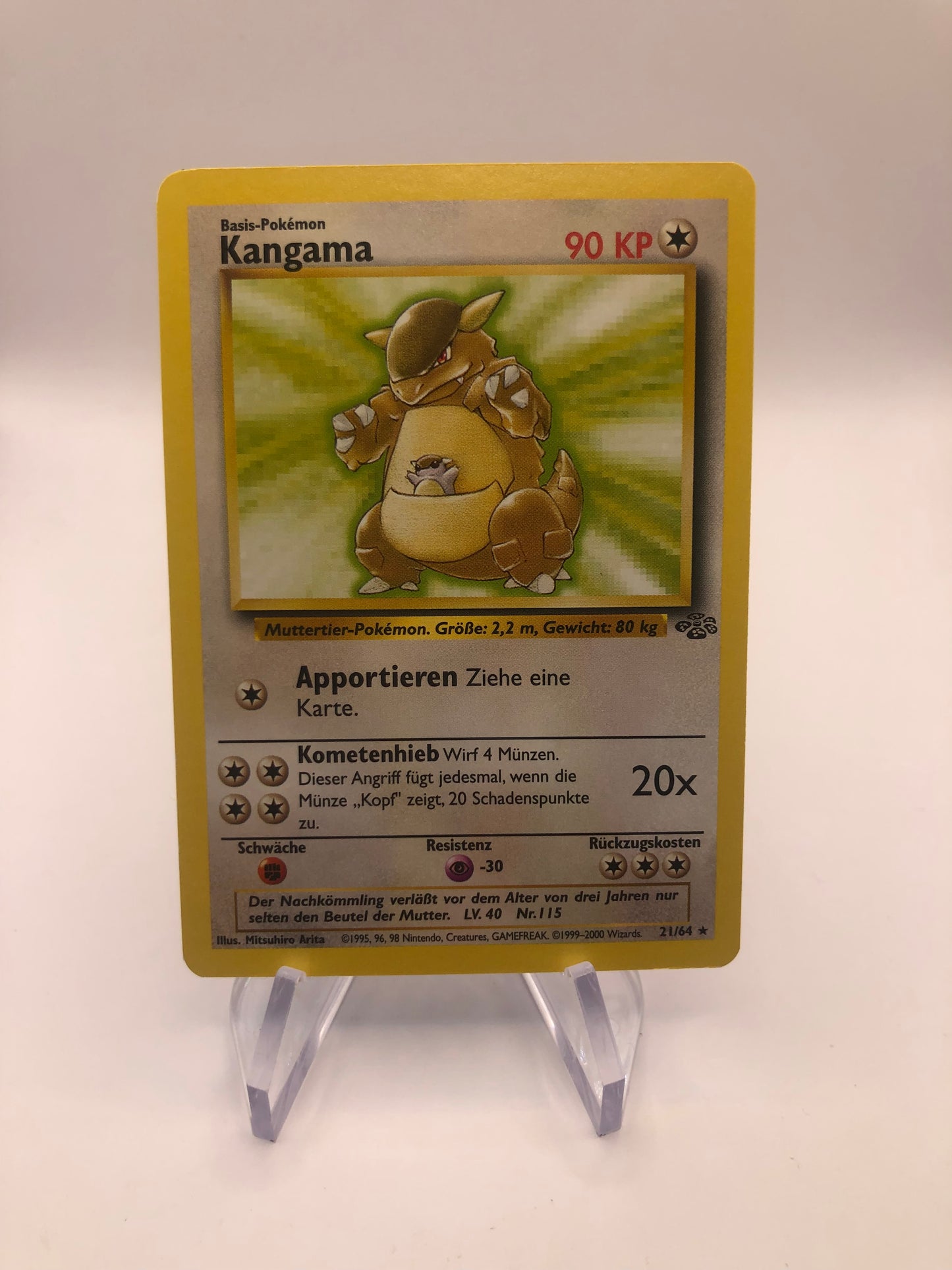 Pokemon Karte Jungel Kangama 21/64 Deutsch