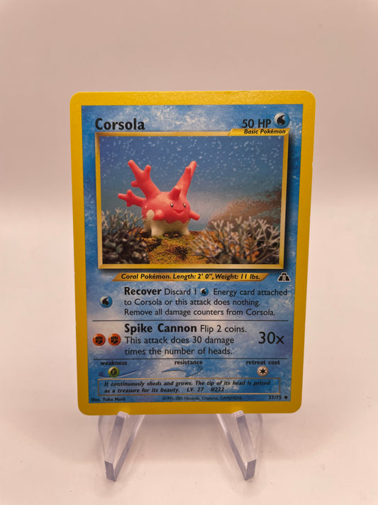 Pokemon Karte Neo Discovery Corsola 37/75 Englisch