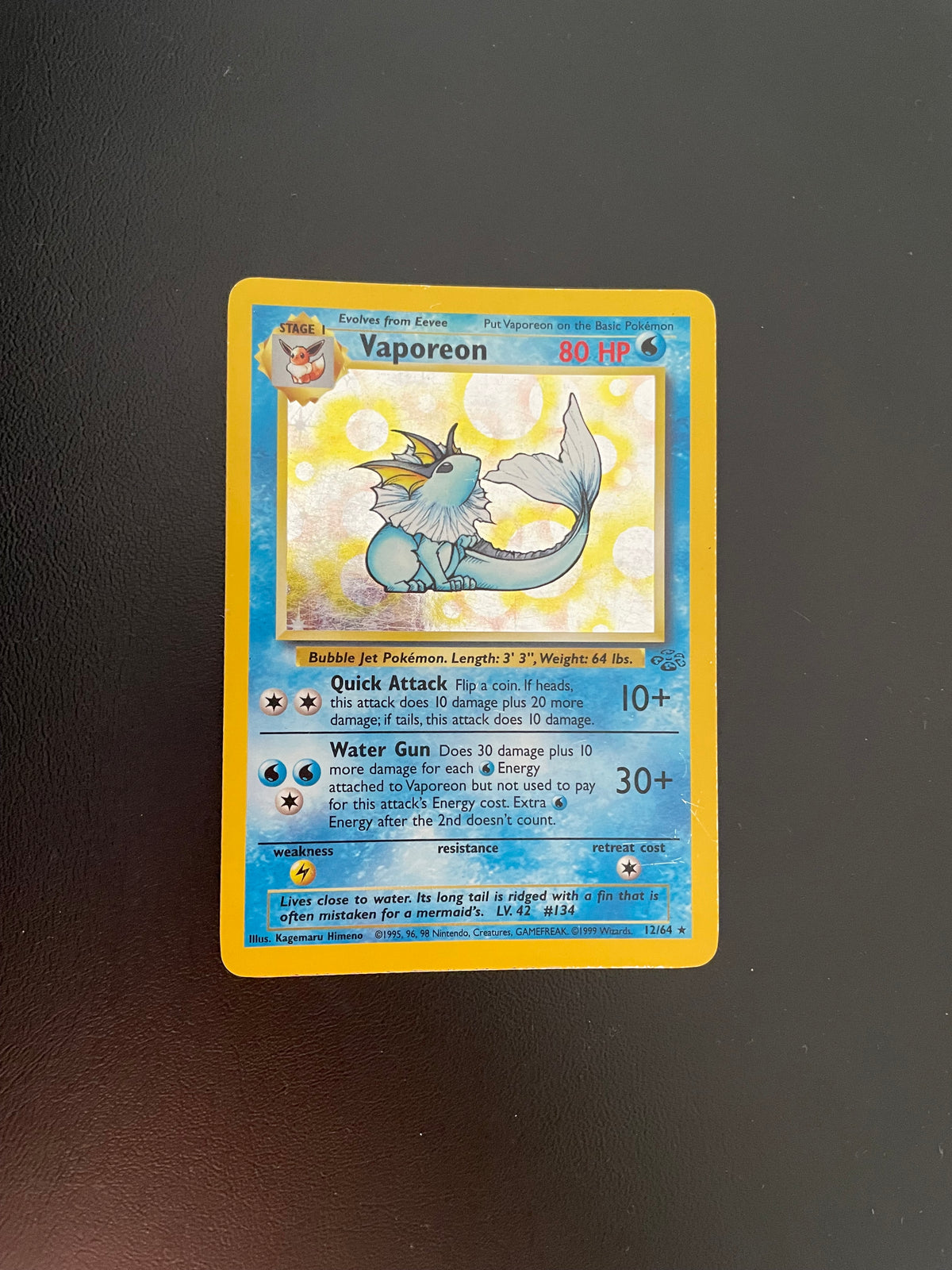 Pokemon Karte Holo Aquana 12/64 Englisch