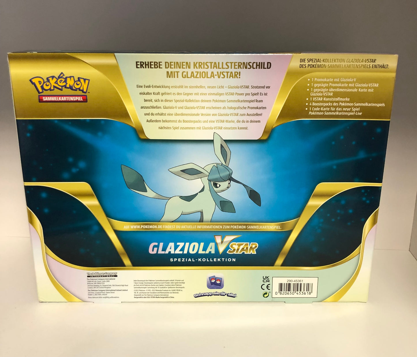 Pokemon OVP Glaziola Vstar Spezial-Kellektion Deutsch