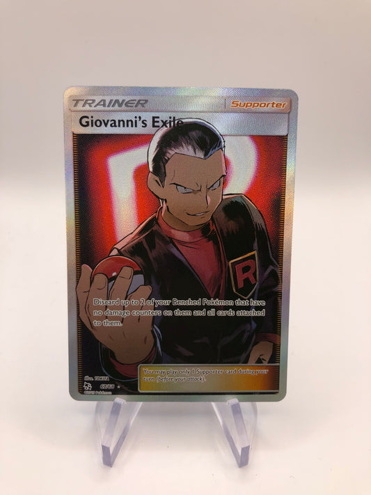 Pokemon Karte Trainer Giovannis Exil 67/68 Englisch