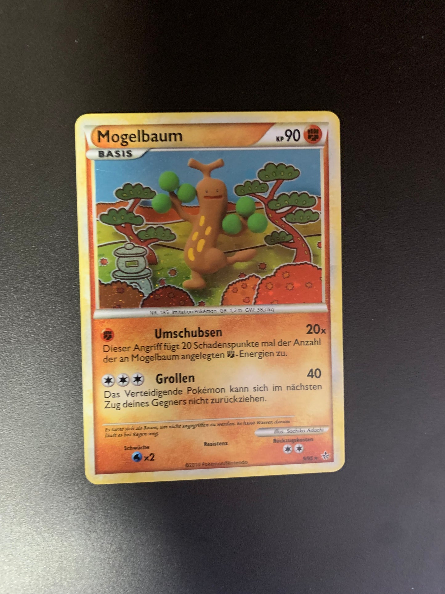 Pokemon Karte Holo Mogelbaum 9/95 Deutsch