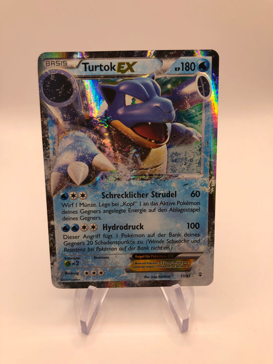 Pokemon Karte EX Turtok 17/83 Deutsch