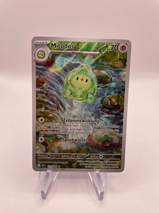 Pokemon Karte Art Rare Mitodos 119/86 Deutsch
