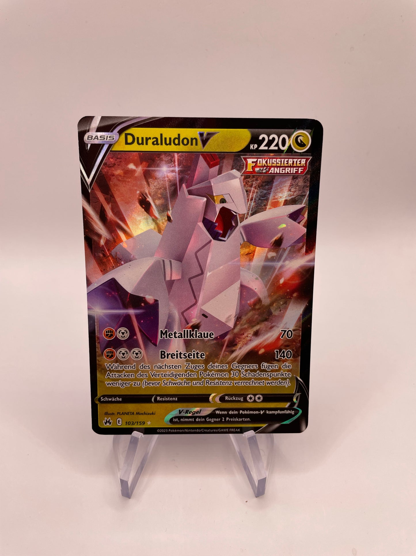Pokémon Karte Duraludon V 103/159 Deutsch
