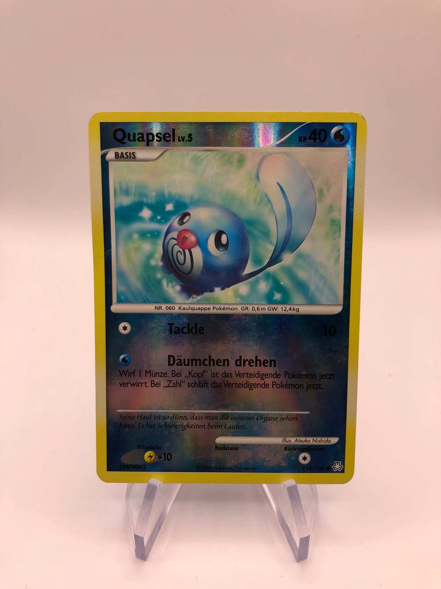Pokemon Karte Revers Quapsel 114/146 Deutsch
