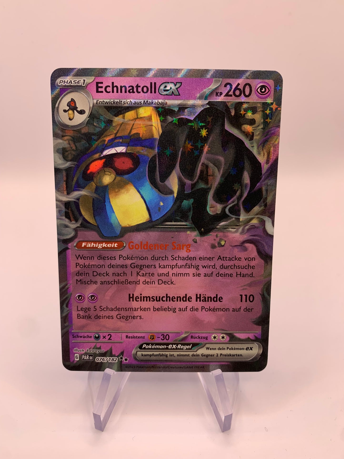 Pokemon Karte Ex Echnatoll 76/182 Deutsch