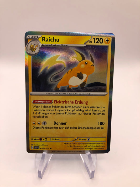Pokemon Karte Holo Raichu 26/165 Deutsch