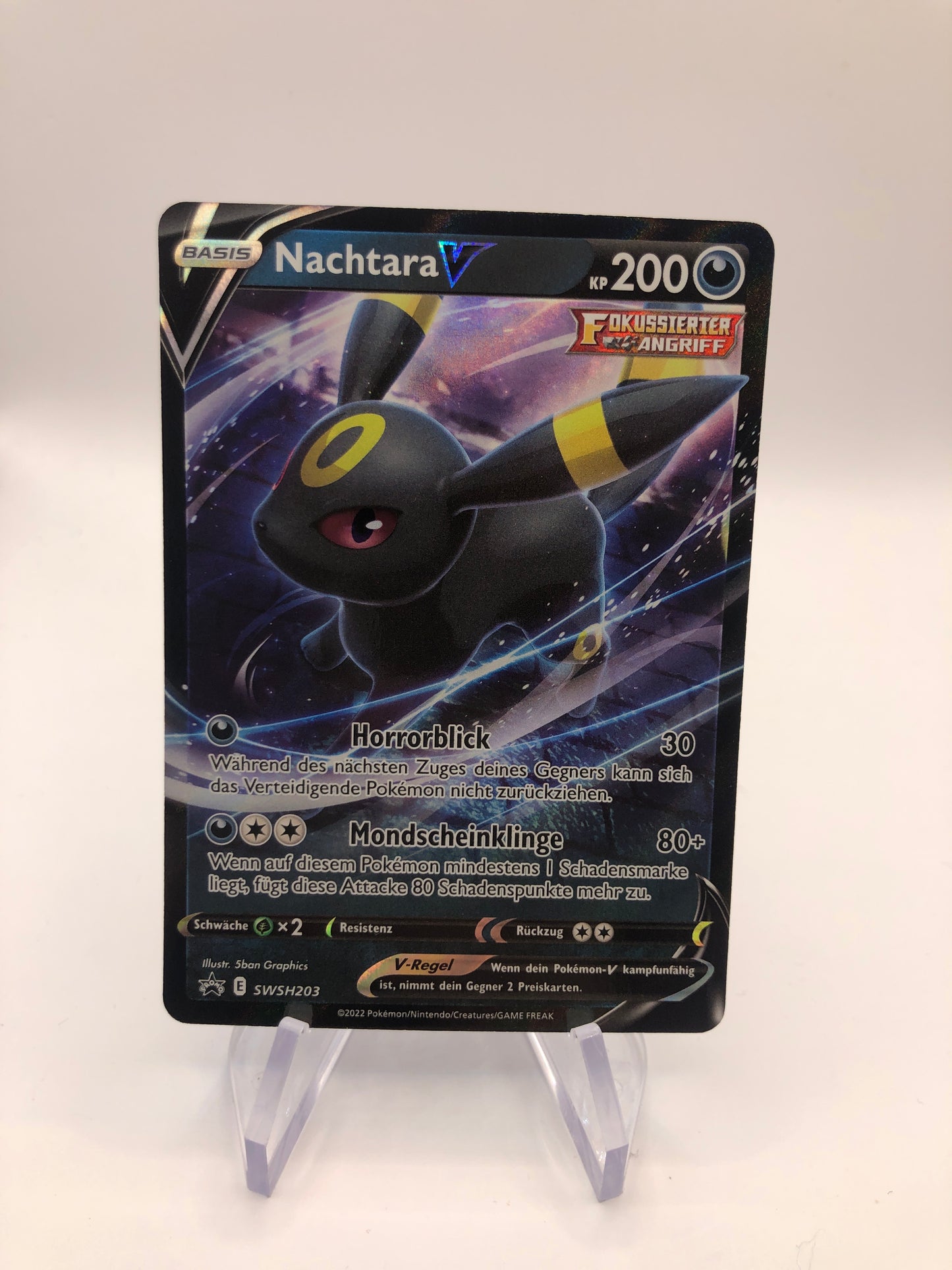 Pokemon Karte V Promo Nachtara SWSH203 Deutsch