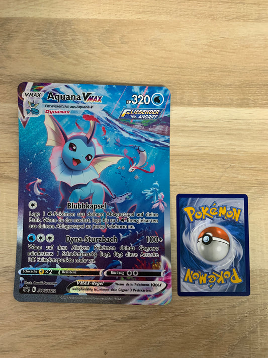 Pokemon Karte Vmax XXL Aquana SWSH182 Deutsch