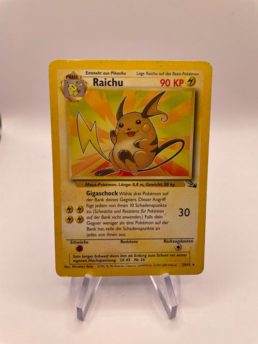 Pokemon Karte Fossil Raichu 29/62 Deutsch