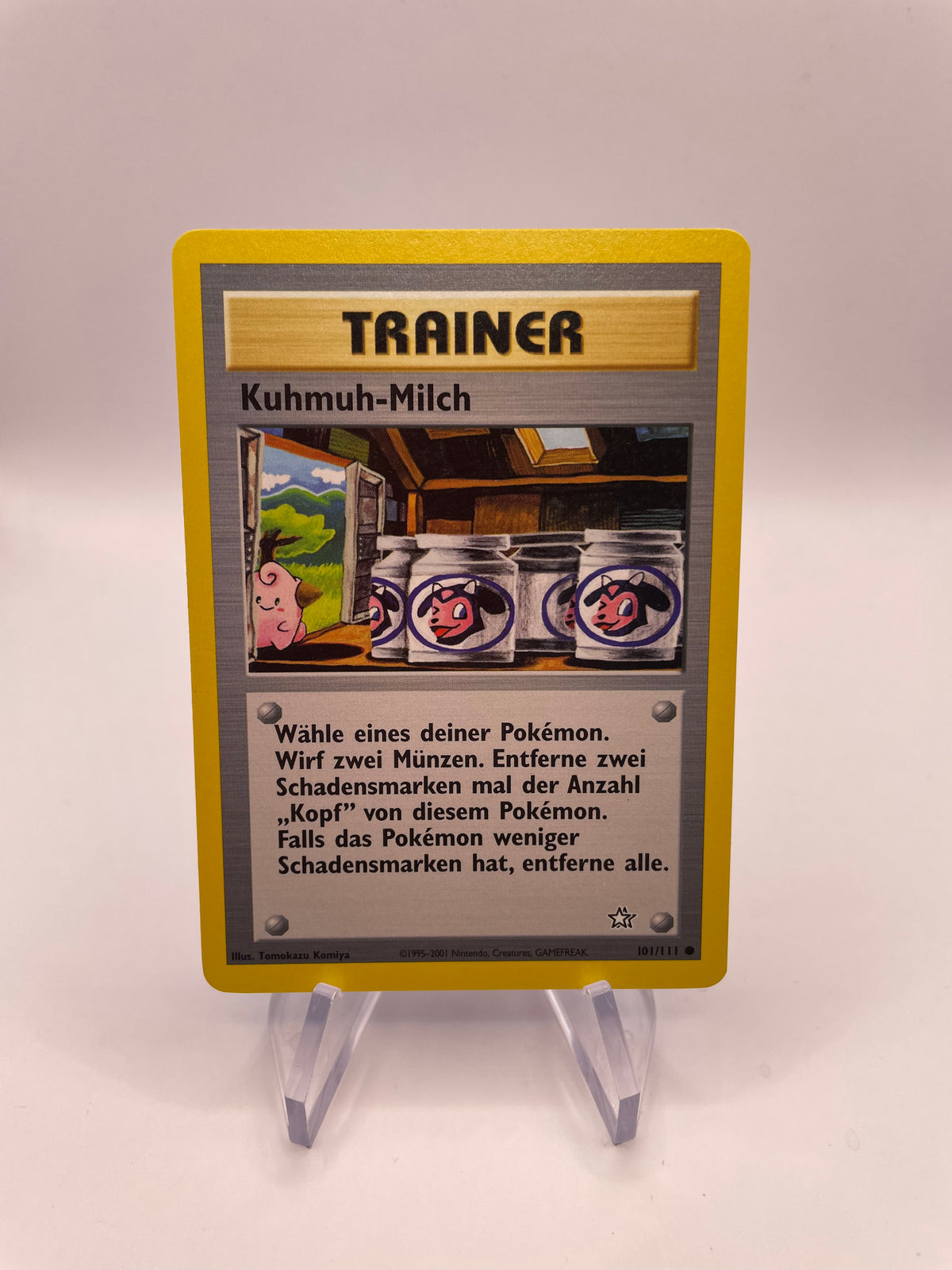 Pokemon Karte Kuhmuh-Milch Neo Genesis 101/111 Deutsch