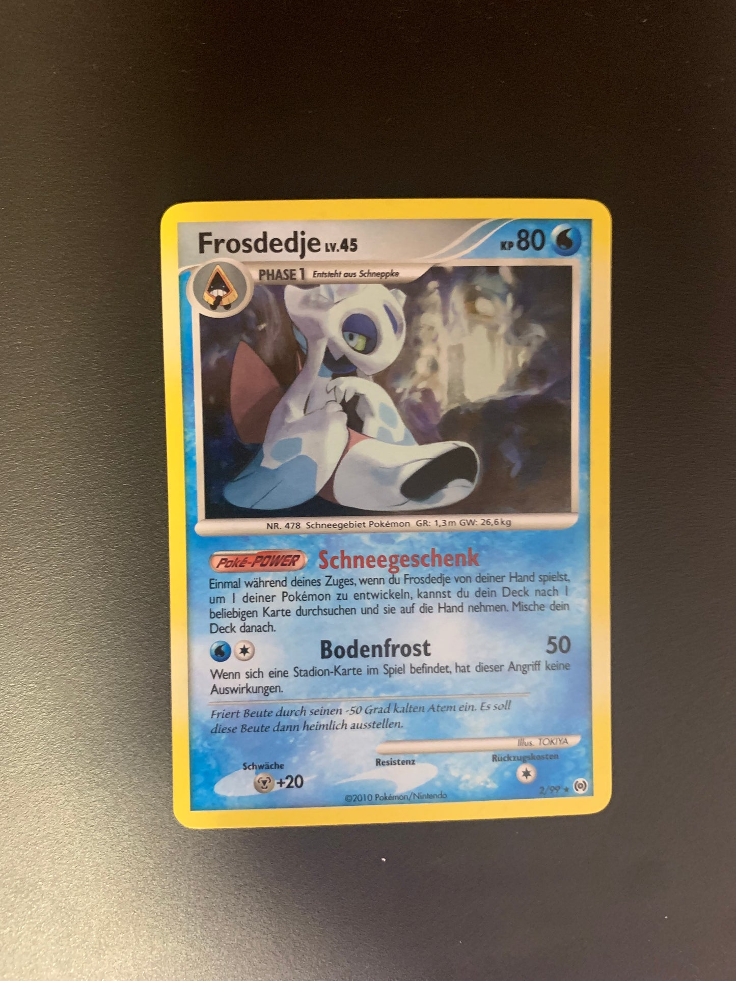 Pokemon Karte Holo Frosdedje 2/99 Deutsch