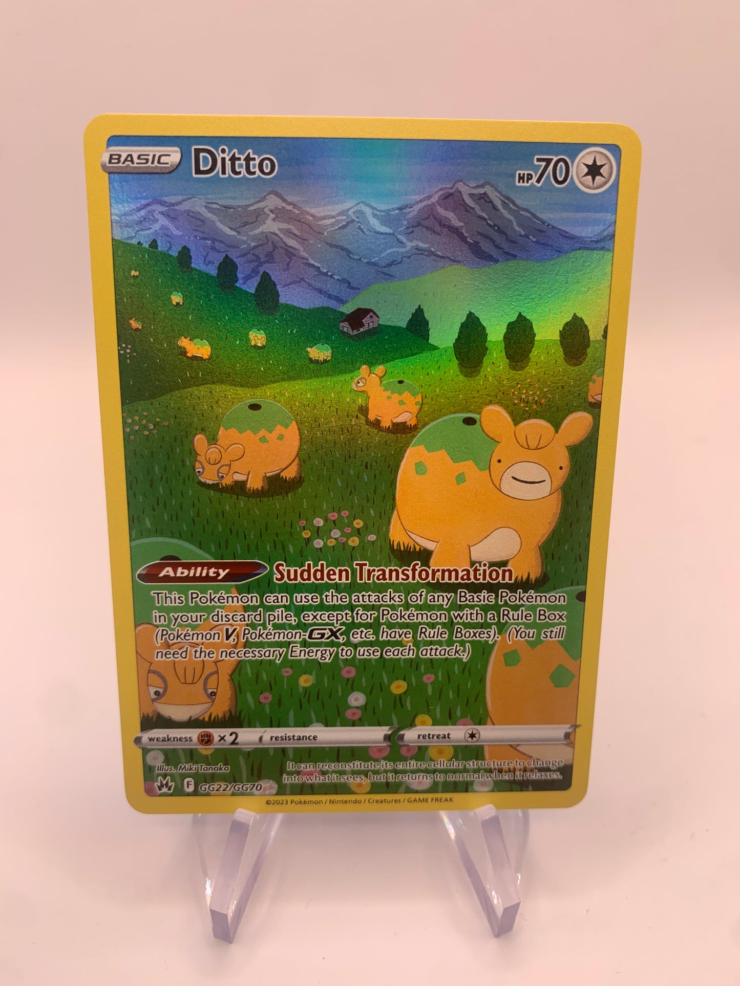 Pokemon Karte Art-Rare Ditto GG22/GG70 Englisch