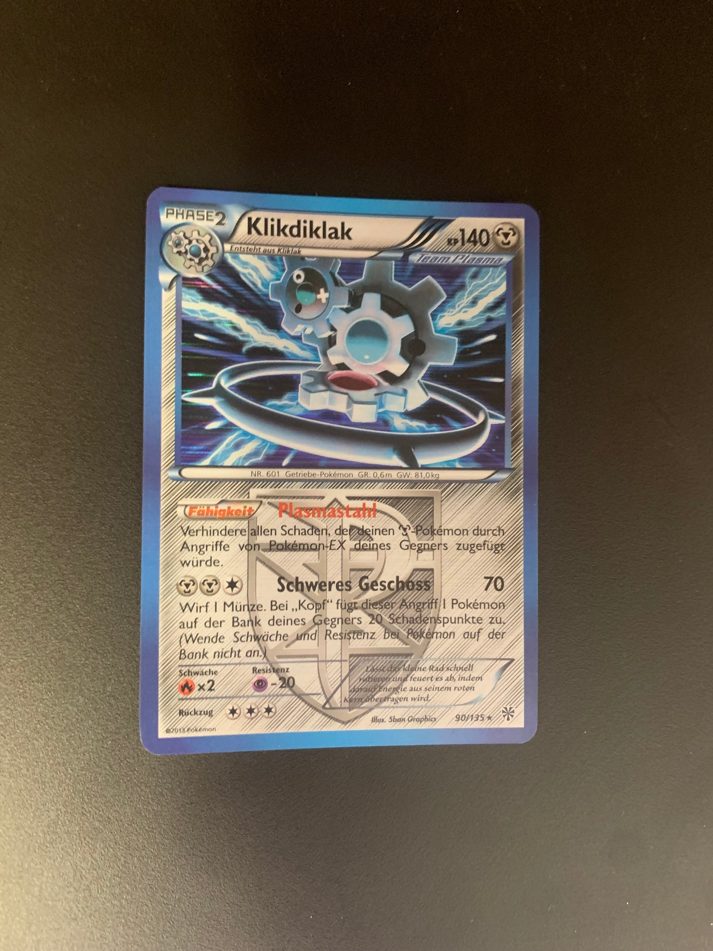 Pokemon Karte Holo Klikdiklak 90/135 Deutsch