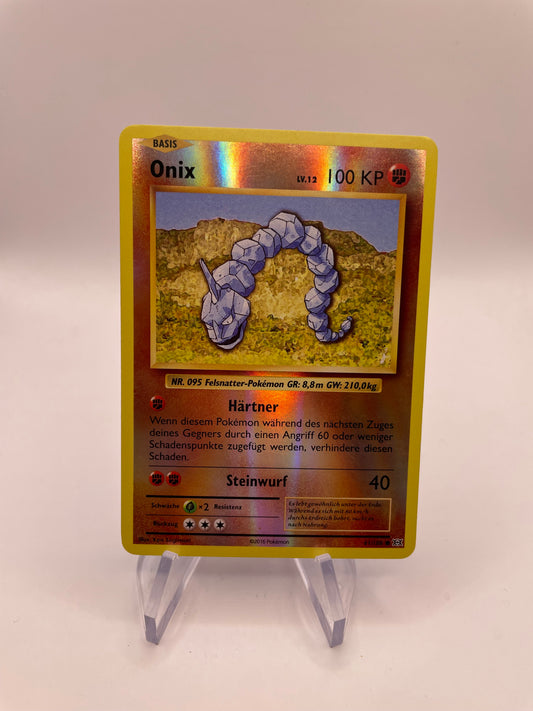 Pokemon Karte Revers Onix 61/108 Deutsch