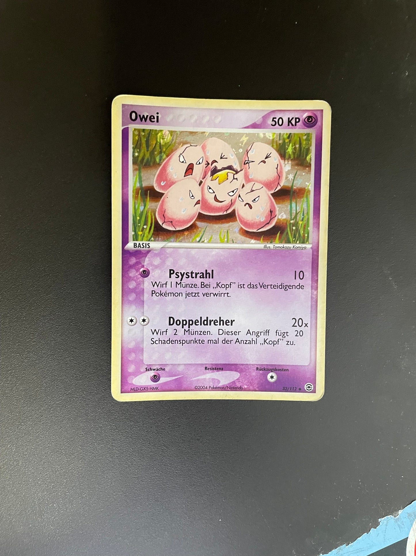 Pokemon Karte Holo Owei 33/112 Deutsch