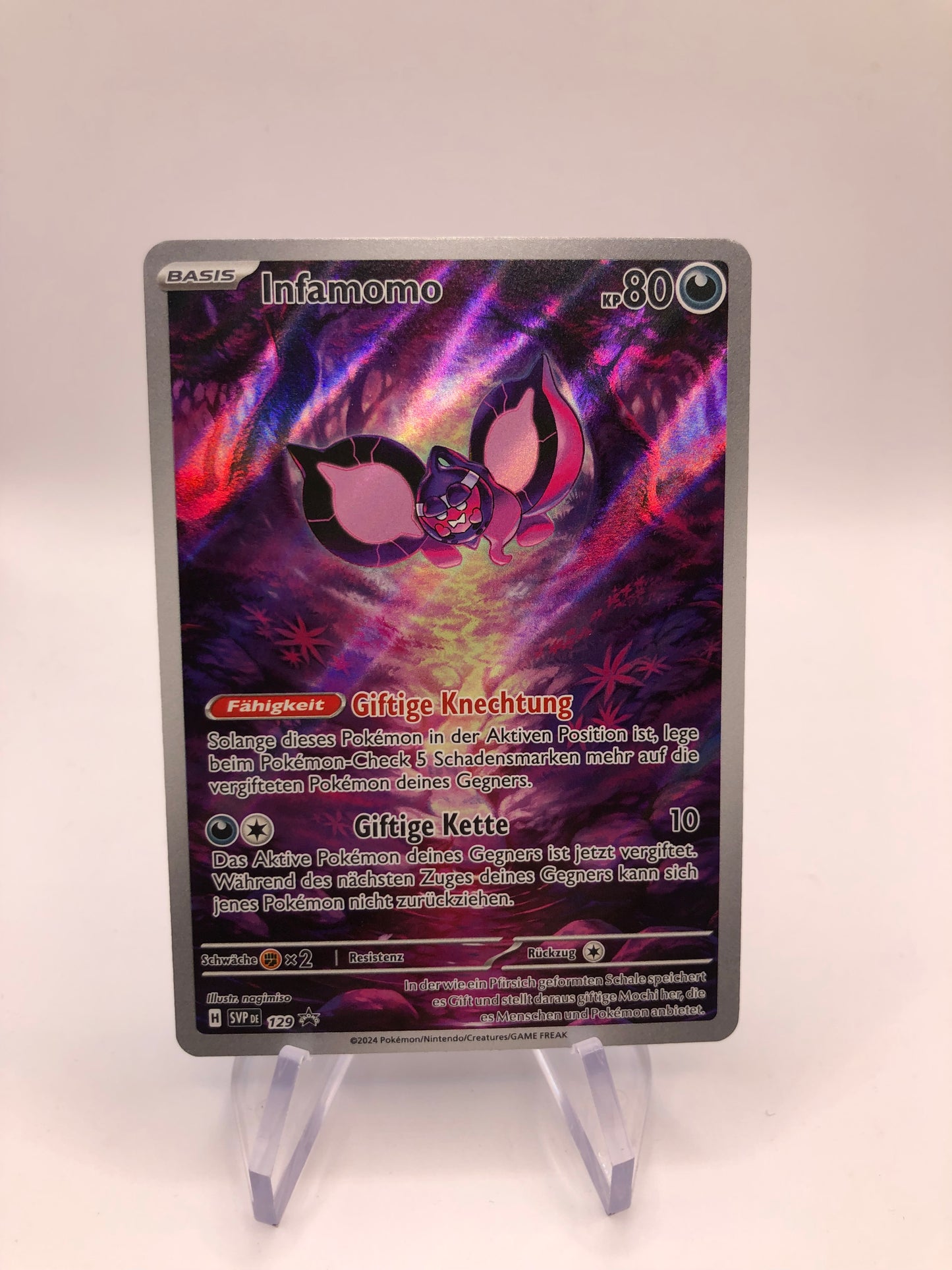 Pokemon Karte Art-Rare Promo Infamomo 129 Deutsch