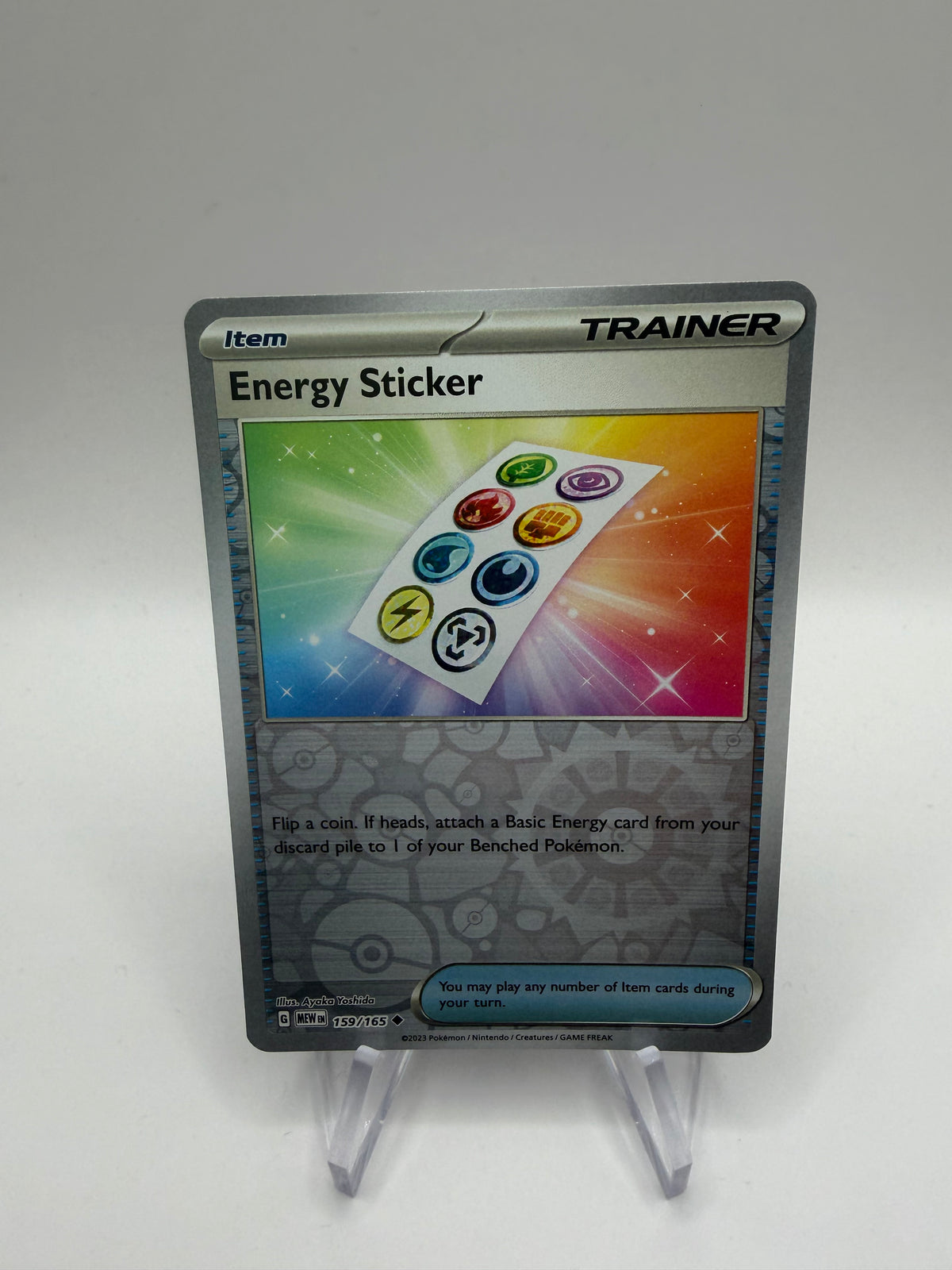 Pokemon Karte Reverse 151 Energy Sticker 159/165 Englisch