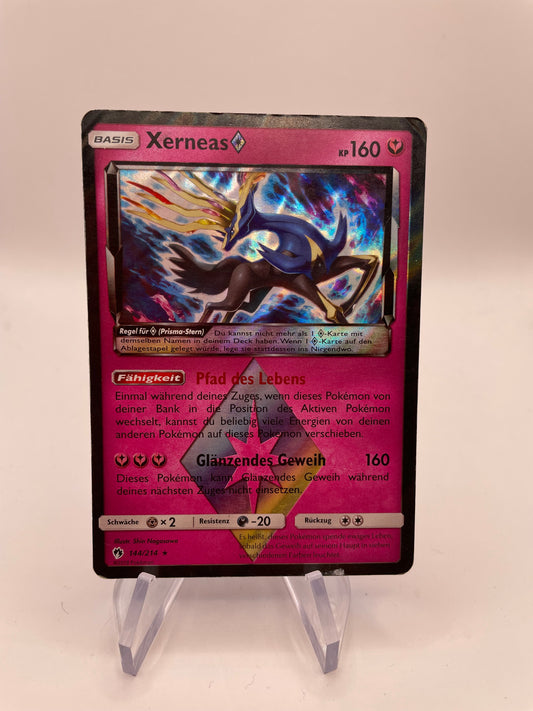 Pokemon Karte Revers Xerneas 144/214 Deutsch