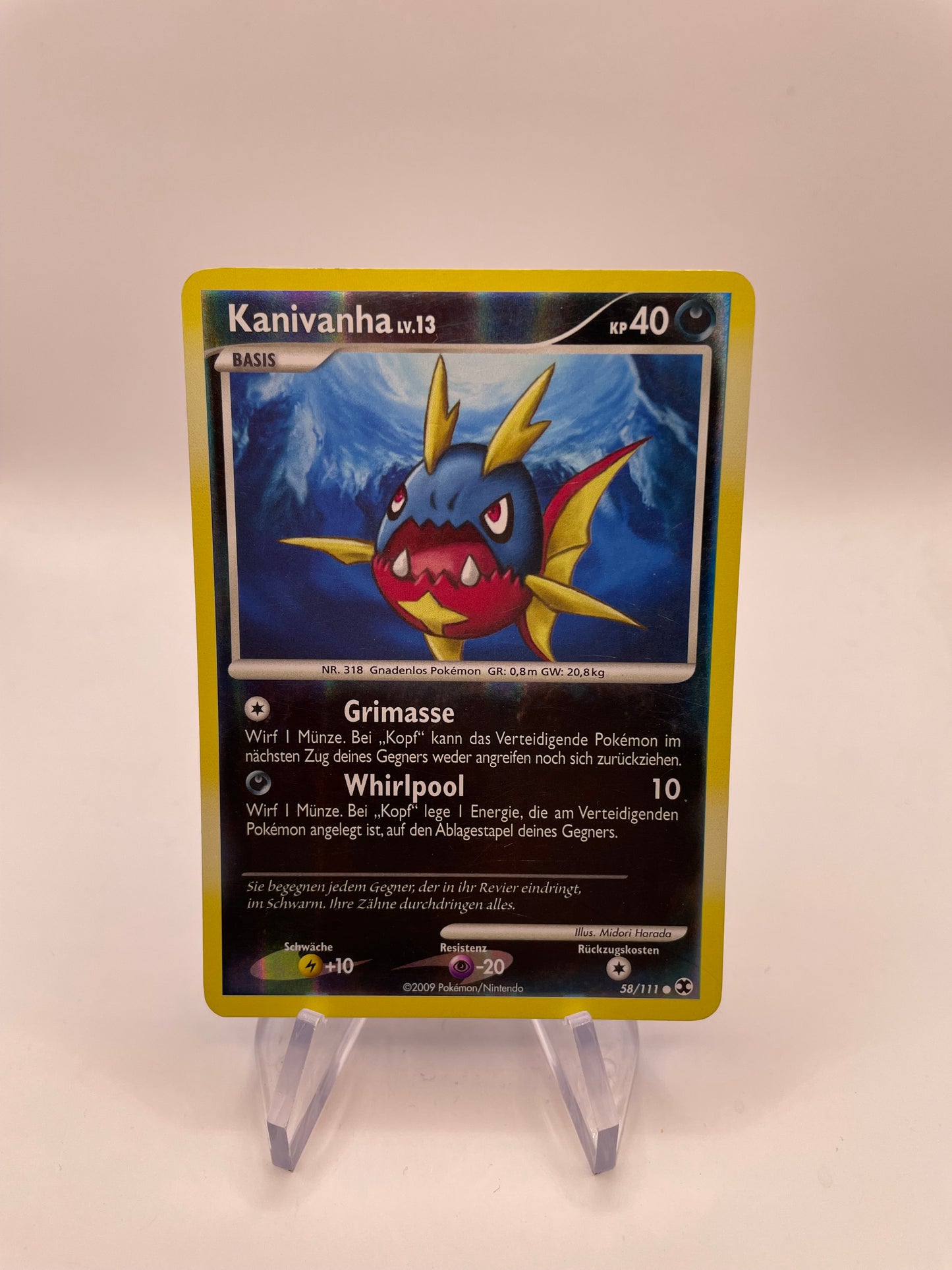 Pokémon Karte Kanivanha 58/111 Deutsch
