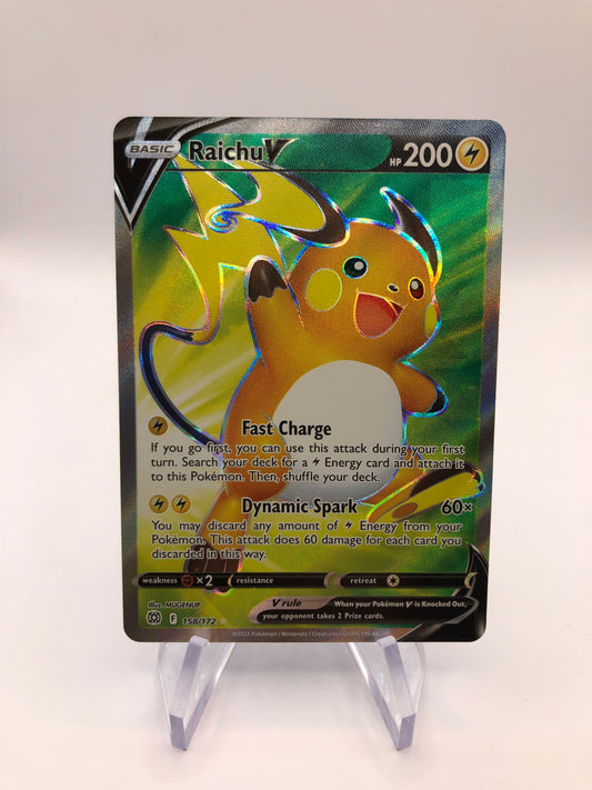 Pokemon Karten V Fullart Raichu 158/172 Englisch