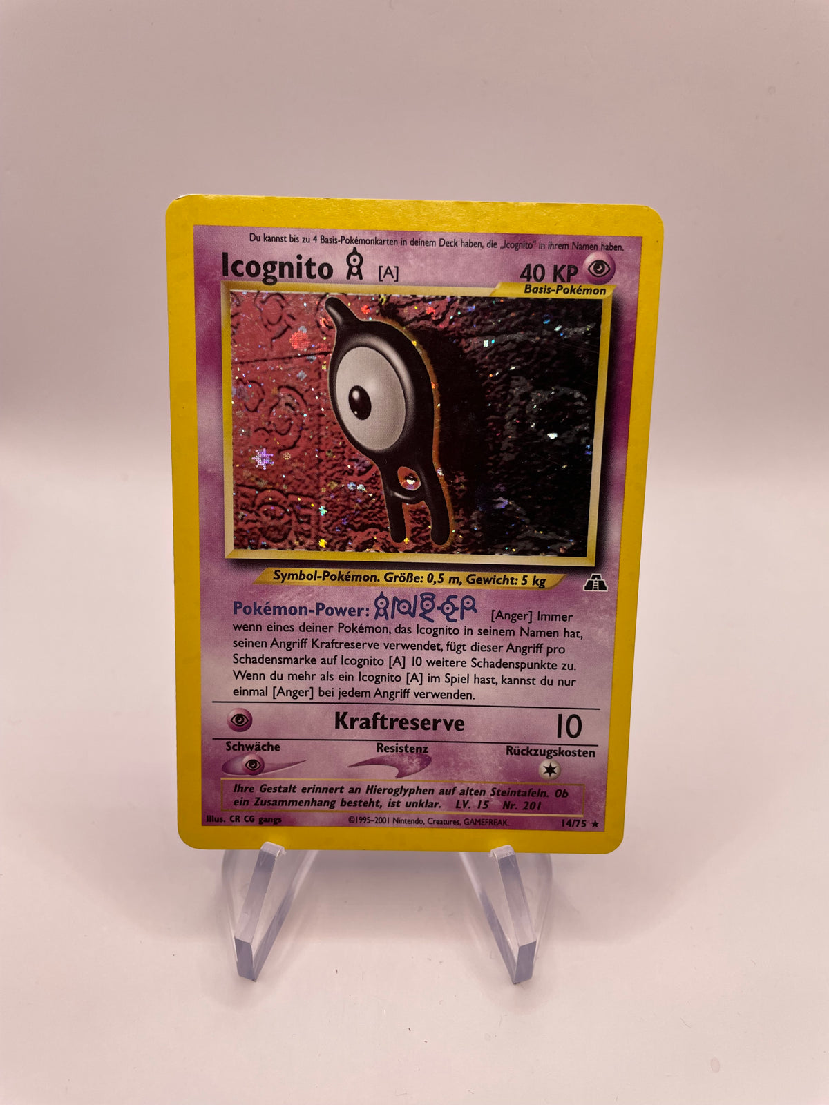 Pokemon Karte Holo Icognito 14/75 Deutsch