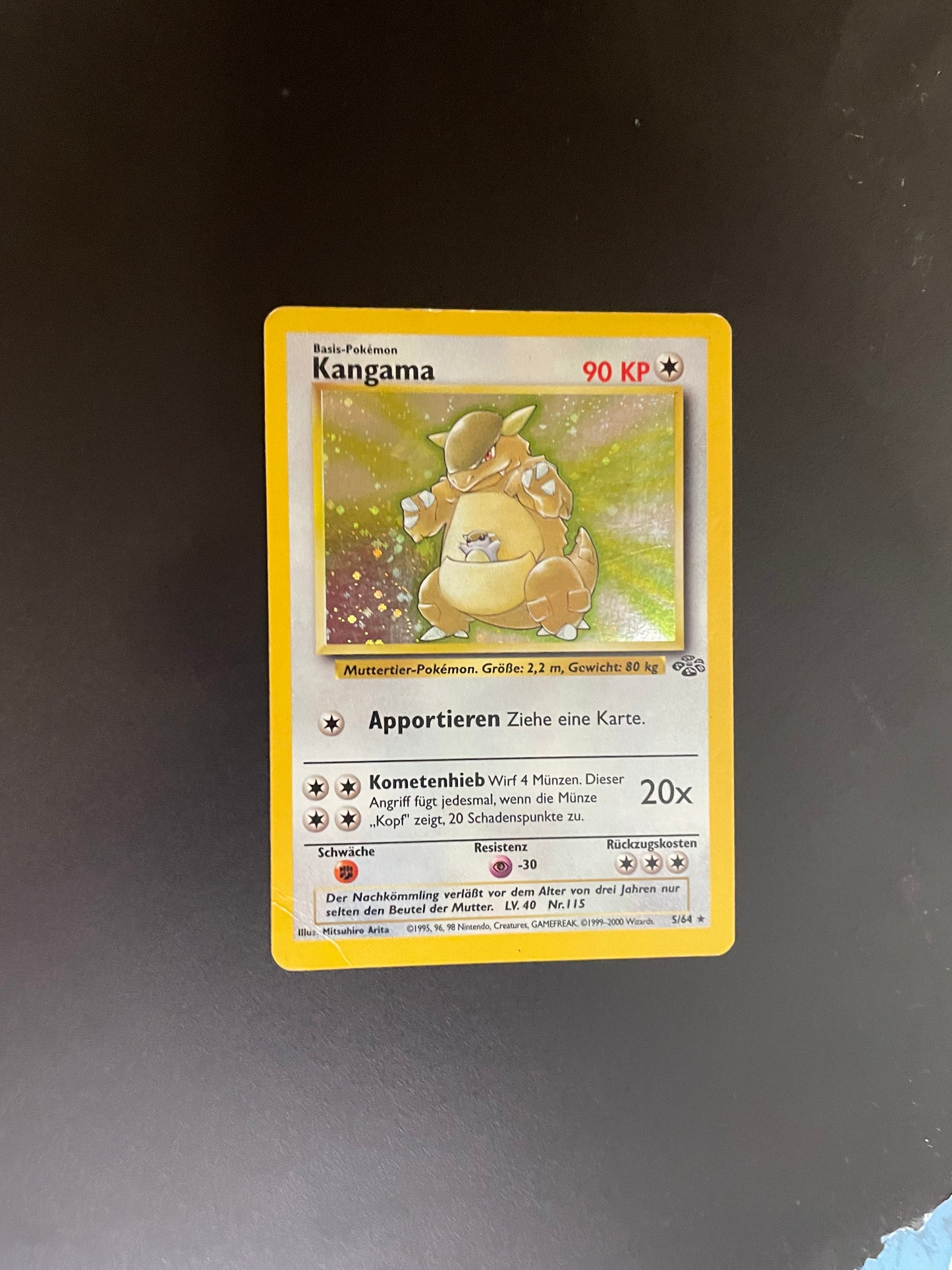 Pokemon Karte Holo Kangama 5/64 Deutsch (Kopie)