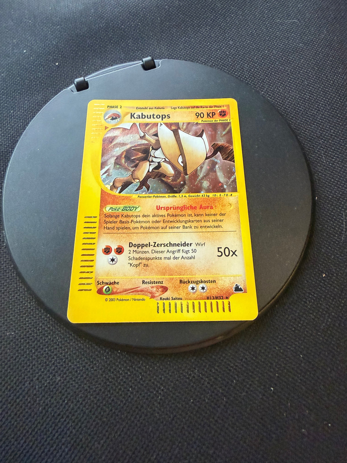 Pokemon Karte E-Serie Holo Kabutops H13/H32 Deutsch