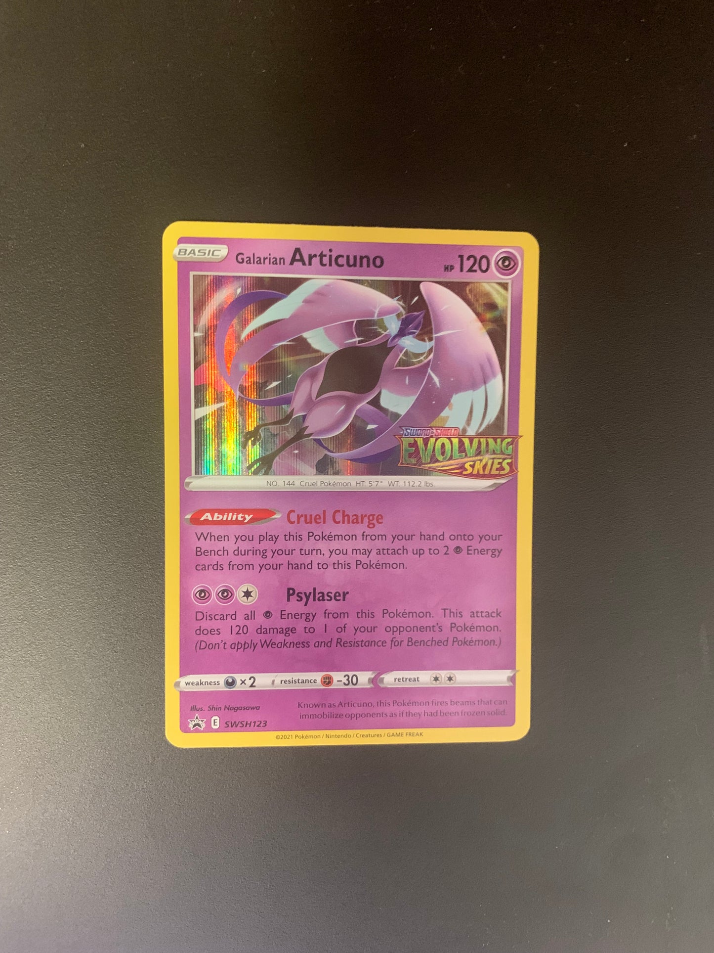 Pokemon Karte Drachenwandel Promo Galar Arktos SWSH123 Englisch