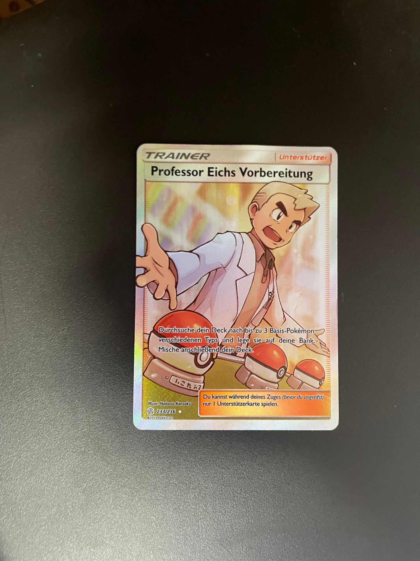 Pokemon Karte Trainer Prof. Eichs Vorbereitung 233/236 Deutsch