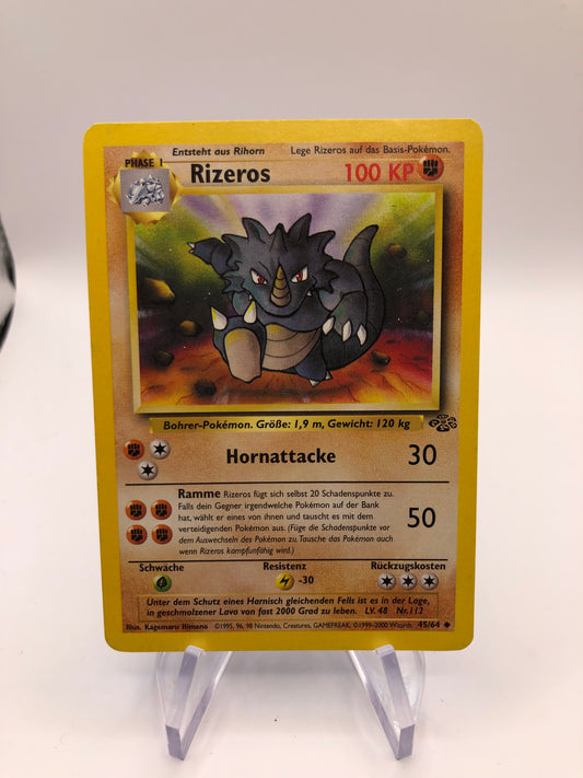 Pokemon Karte Jungel Rizeros 45/64 Deutsch