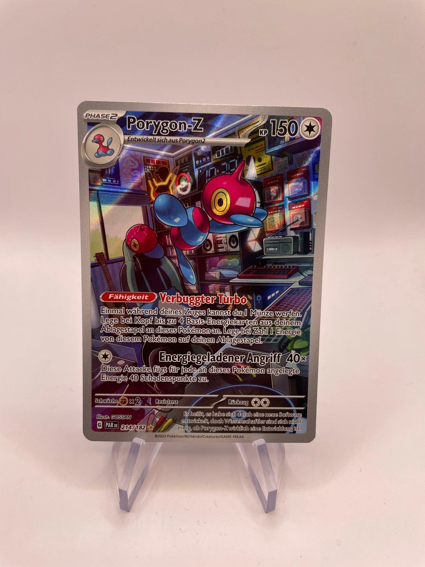 Pokemon Karte Art-Rare Porygon-Z 214/182Deutsch