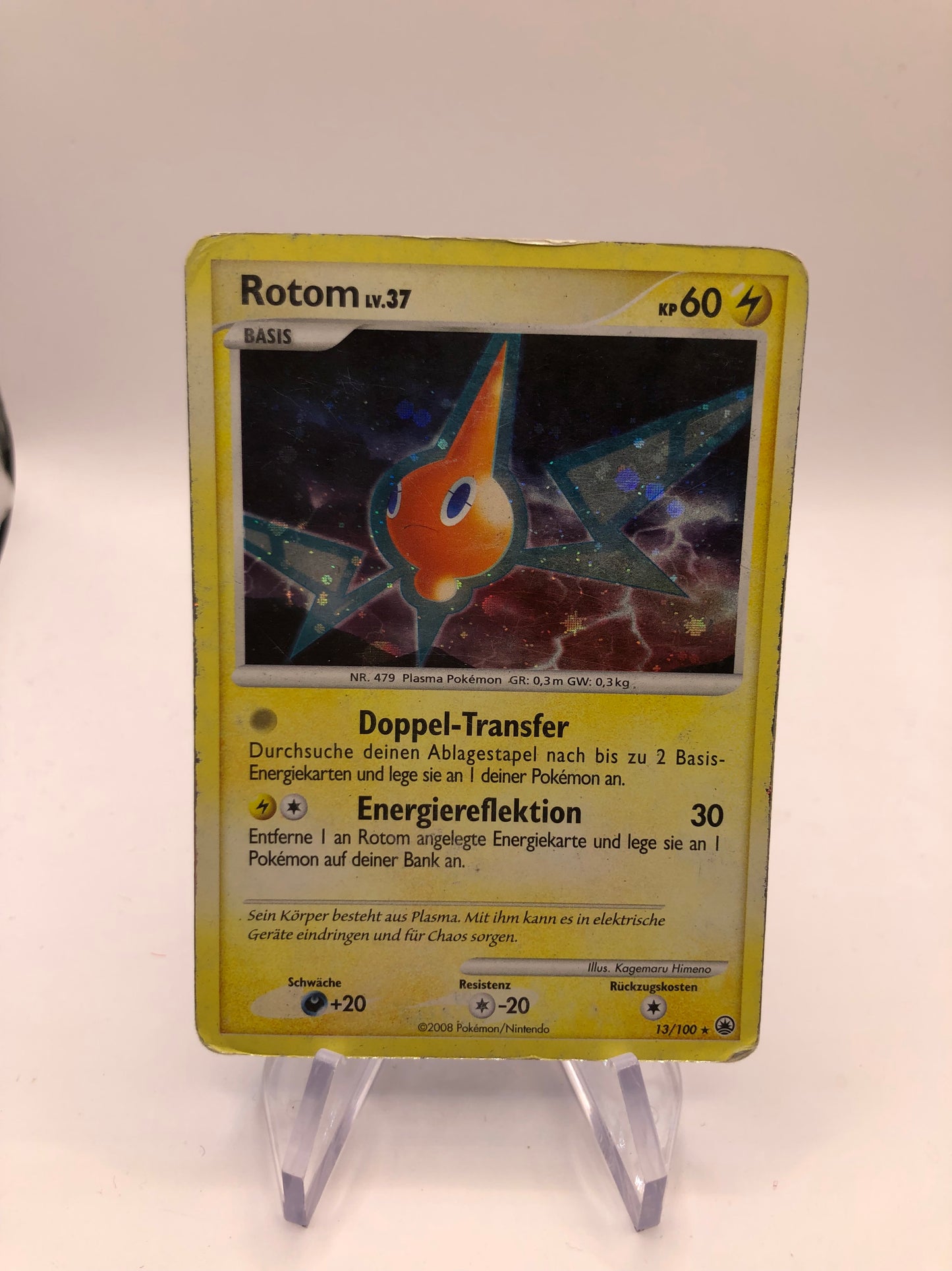 Pokemon Karte Holo Rotom 13/100 Deutsch